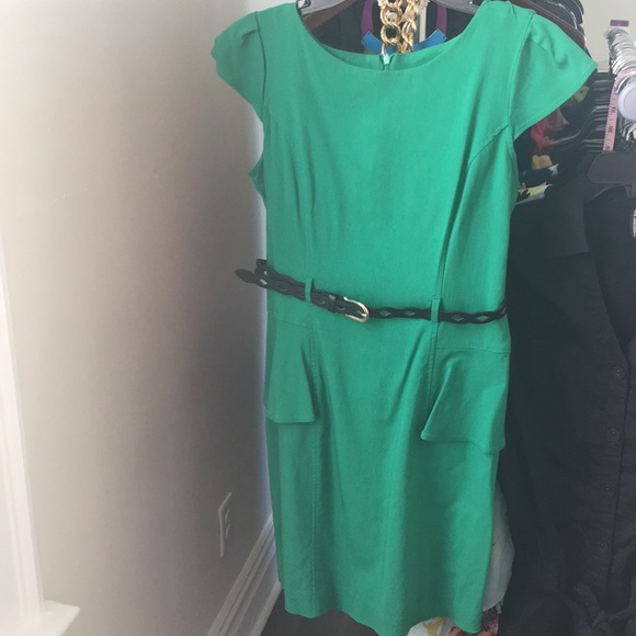 XOXO Juniors' Belted Peplum Dress - Picture 3 of 6